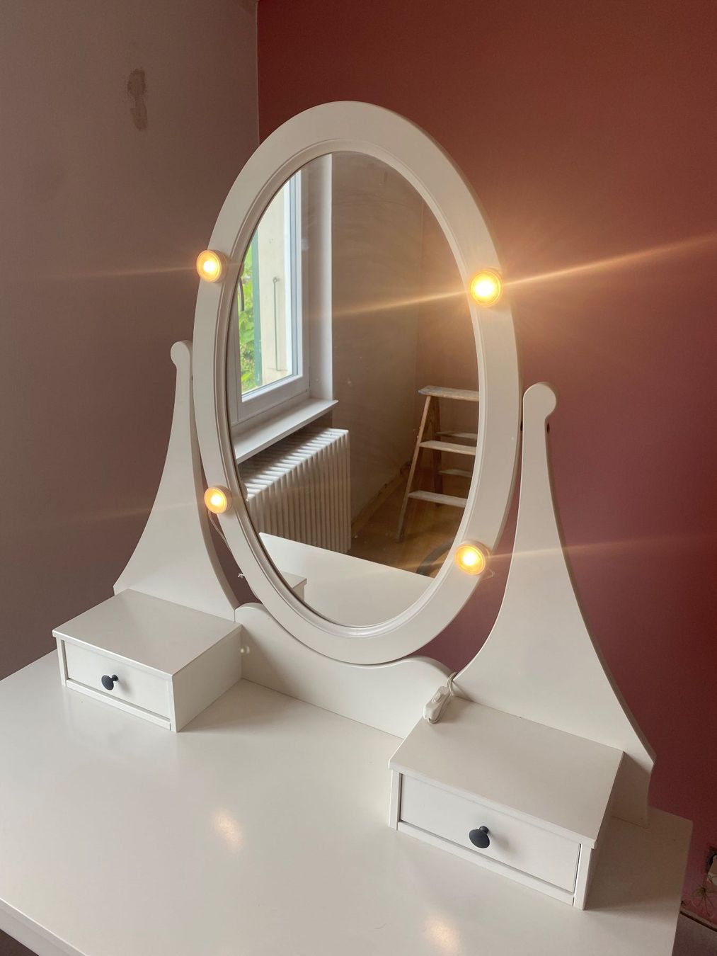 Ikea Schminktische: Coiffeuse avec miroir et tabouret blanc – Gebraucht aus Wabern von Philen292 2