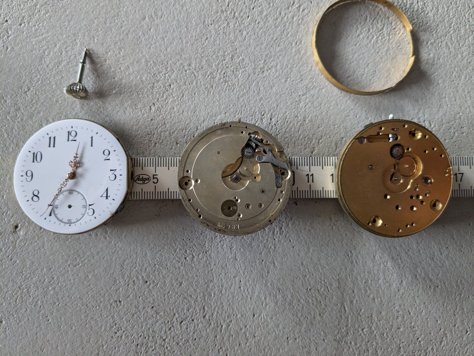 Orologi: 3 Taschenuhr Uhrwerke – Usato da Weinfelden venduto da blaukreuz_brocki_TG 2