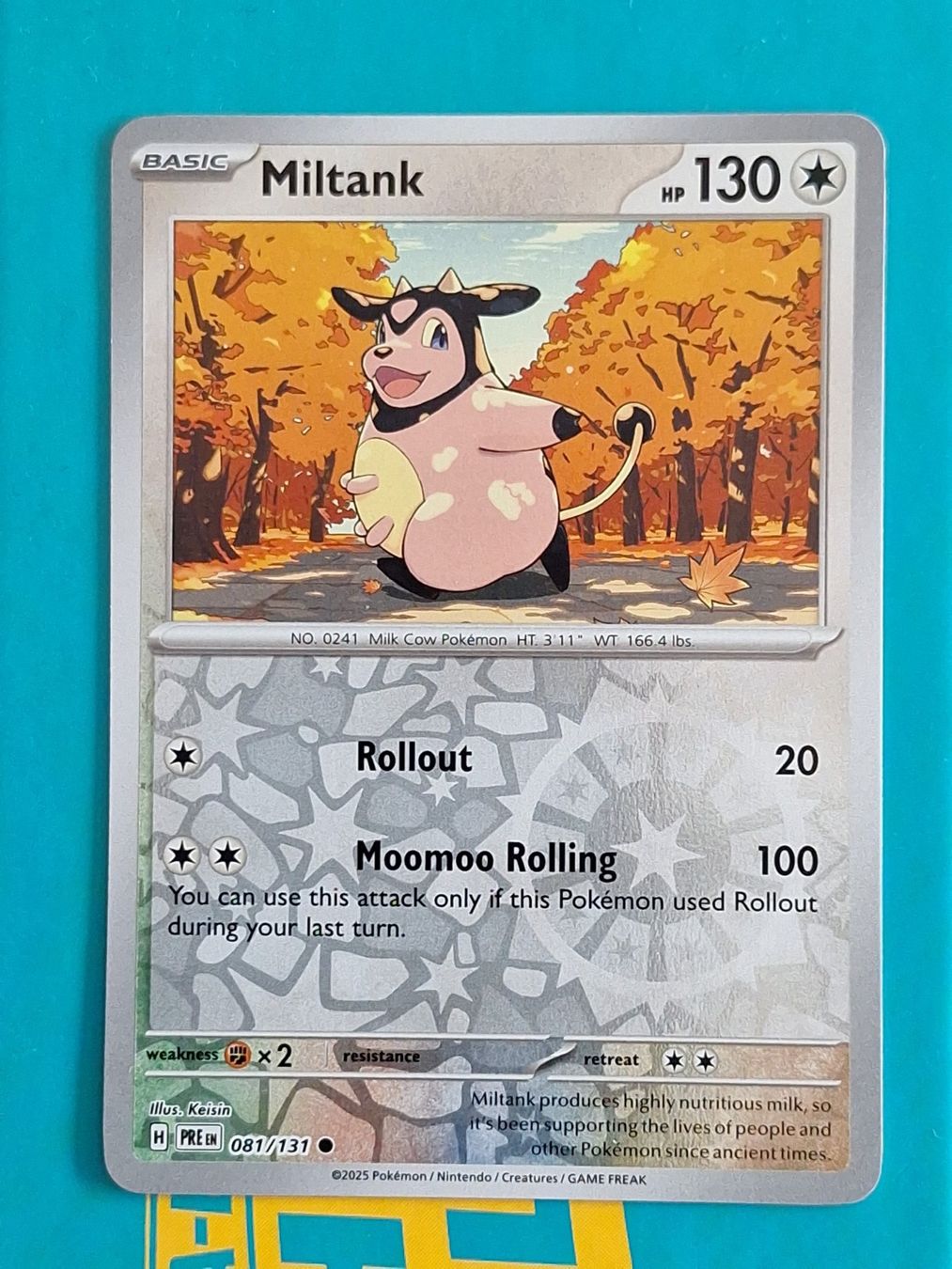 Pokémon Sammelbilder & Trading cards: Miltank - Reverse Holo - Prismatic Evolution #1.6 – Gebraucht aus Altstätten SG von GGsGameshop