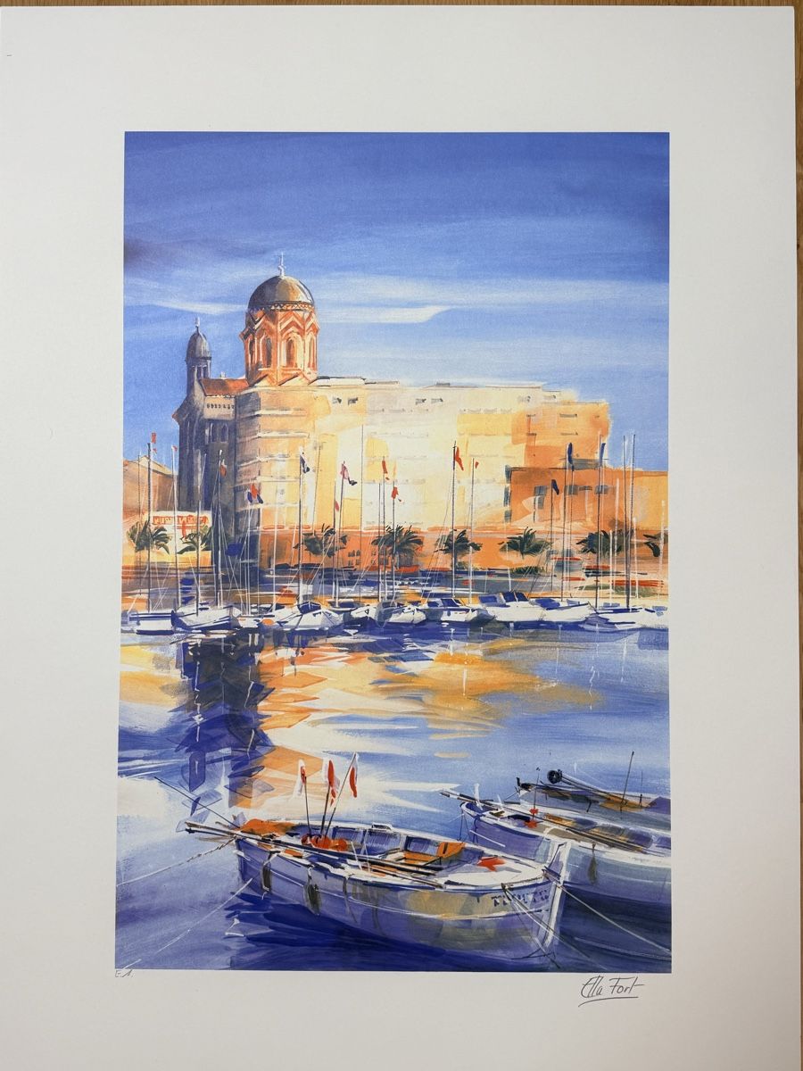 Grafica & Litografie: Ella Fort - St. Raphael - Lithographie – Usato da Solothurn venduto da NUVICO