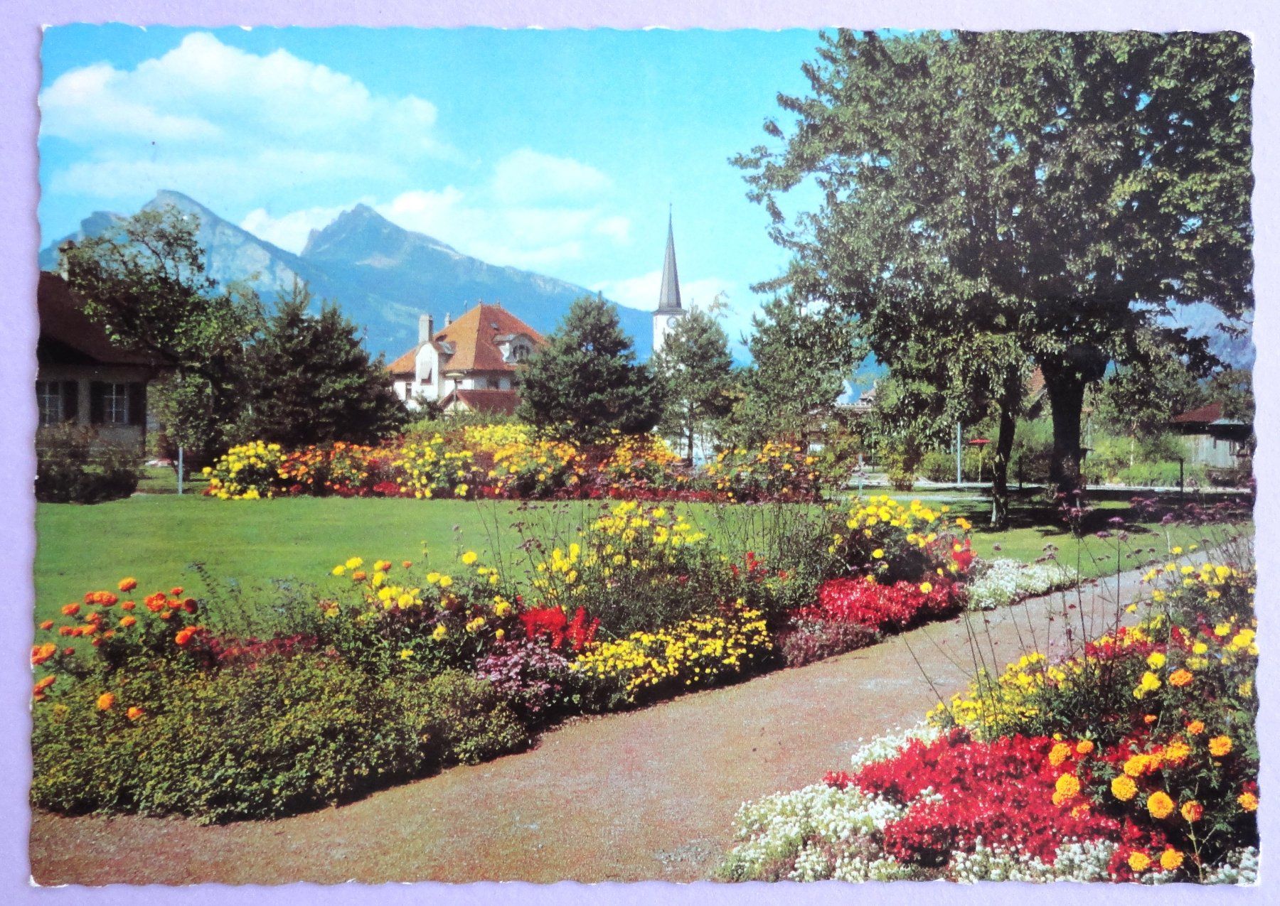 Ansichtskarten: Bad Ragaz, Kurpark – Gebraucht aus Fétigny von Billy2miny