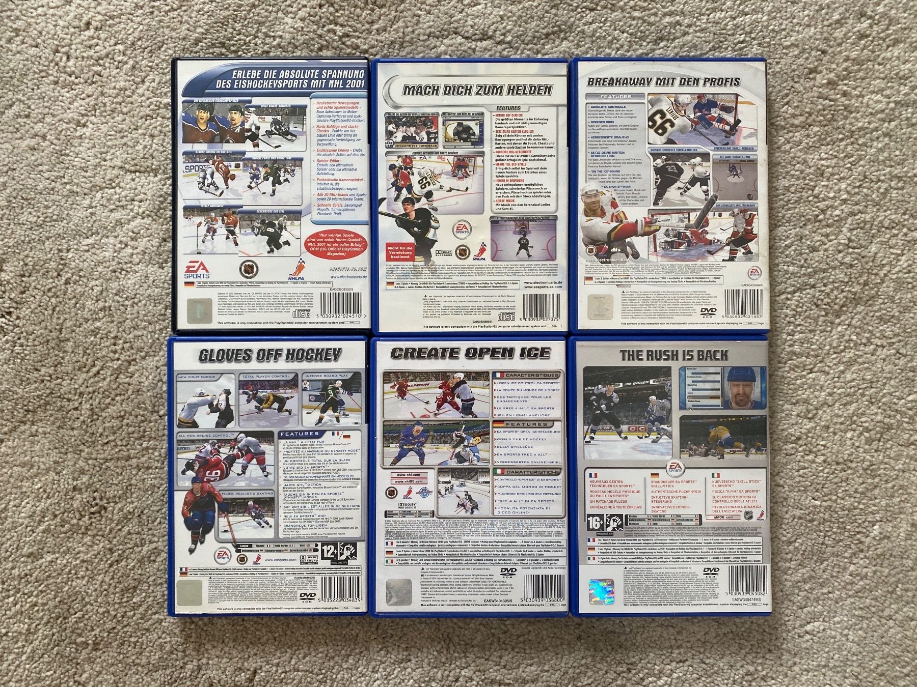 Sony Giochi: NHL 2001-06 6x PS2 Games Set Bundle – Usato da Reichenbach i. K. venduto da Daniel840 1