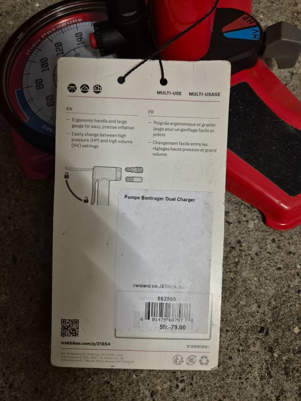 Bontrager Pompe: Bontrager Pompe a velo – Usato da Kilchberg ZH venduto da Alex_Kiki 2