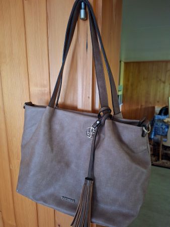 Emily & Noah Handtasche in Taupe - Guter Zustand