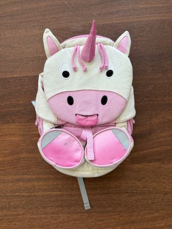 AFFENZAHN Kinderrucksack Einhorn (Weiss und Pink)