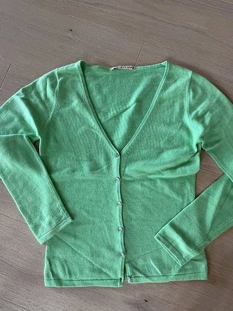 Cashmere Cardigan Strickjacke Grün