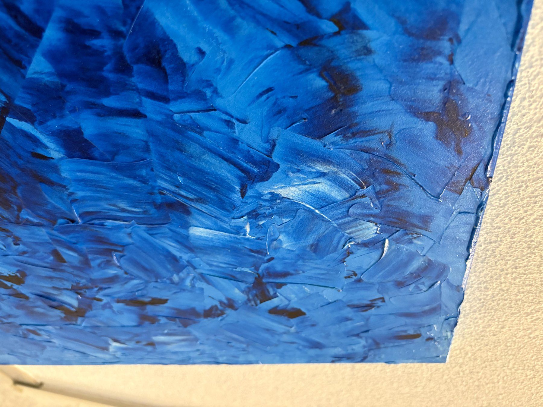 Dipinti: 100cm breitx 80cmhoch Acryl Gemälde blau – Usato da Ottenbach venduto da TimelessEmotions. 6