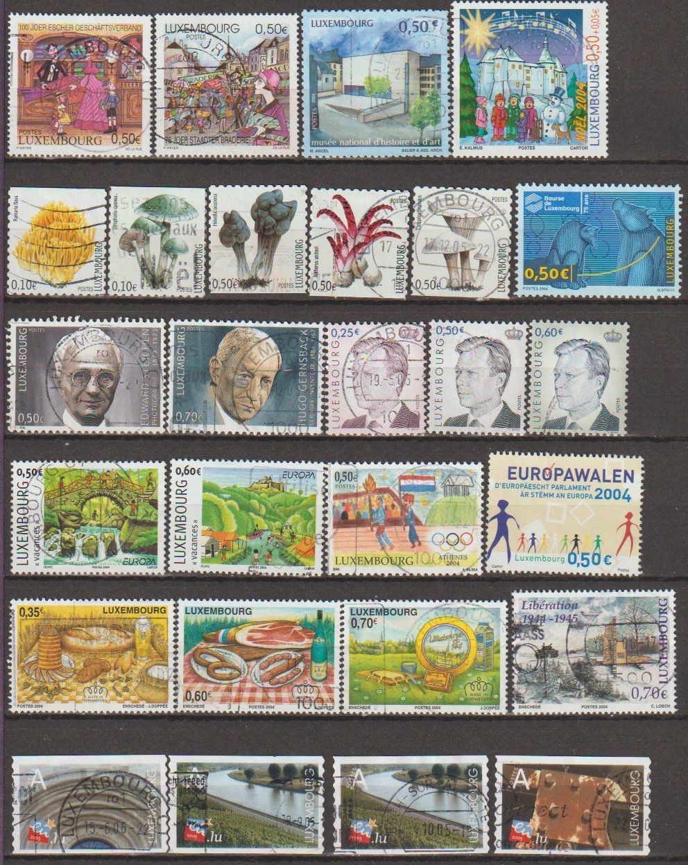 Alle Briefmarken: Luxembourg : Timbre Collection – Gebraucht aus Crans-Montana von kira56