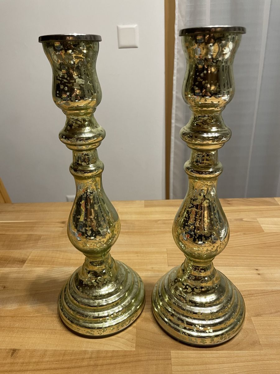 Kerzenständer: 2 Glas Kerzenhalter von Lisbeth Dahl – Gebraucht aus Rümlang von euqinom16