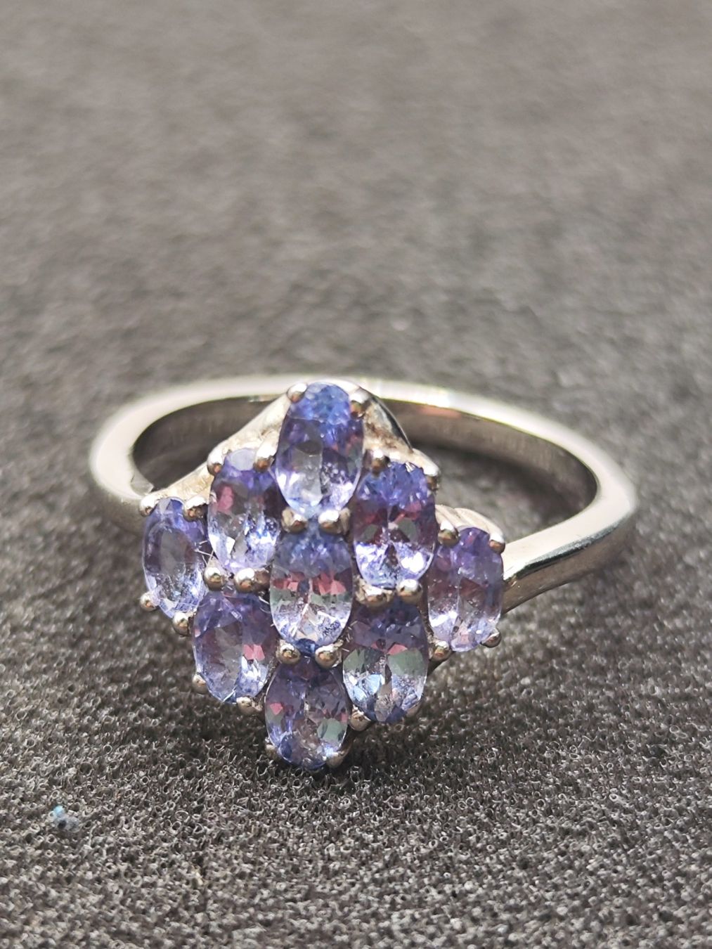 Anelli: Vintage 925er Silber Ring mit Tansanite Top – Usato da Steffisburg venduto da mat_8s7d 1