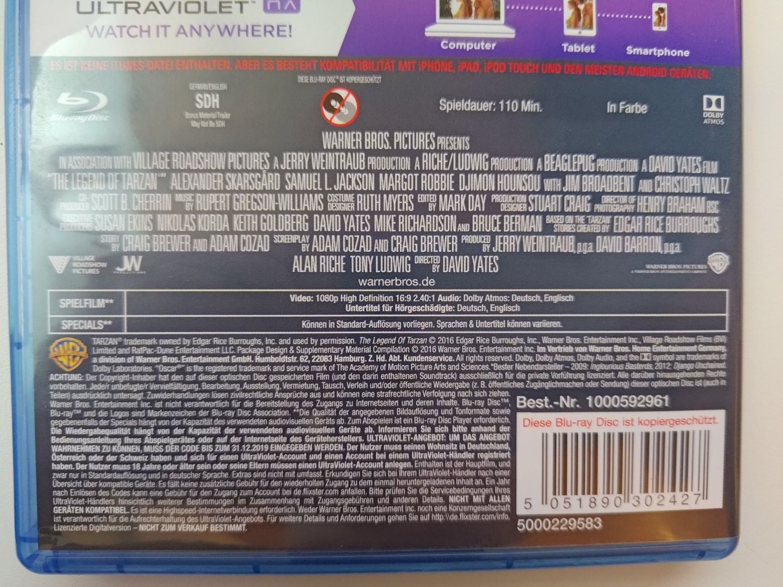 Alle DVDs: Legend of Tarzan – Gebraucht aus Liestal von Kratzilla 3