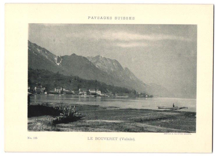 Fotografie & Manifesti: Fotografie Le Bouveret / Valais, Ortsans – Usato da Berlin venduto da bartko-reher