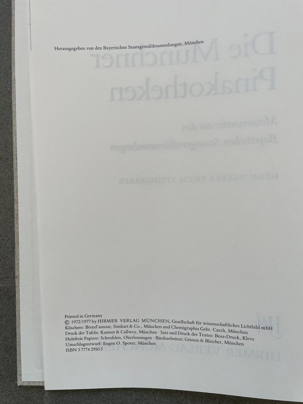 Libri: Die Münchner Pinakotheken Hirmer Kunstband – Usato da Zofingen venduto da angito 3