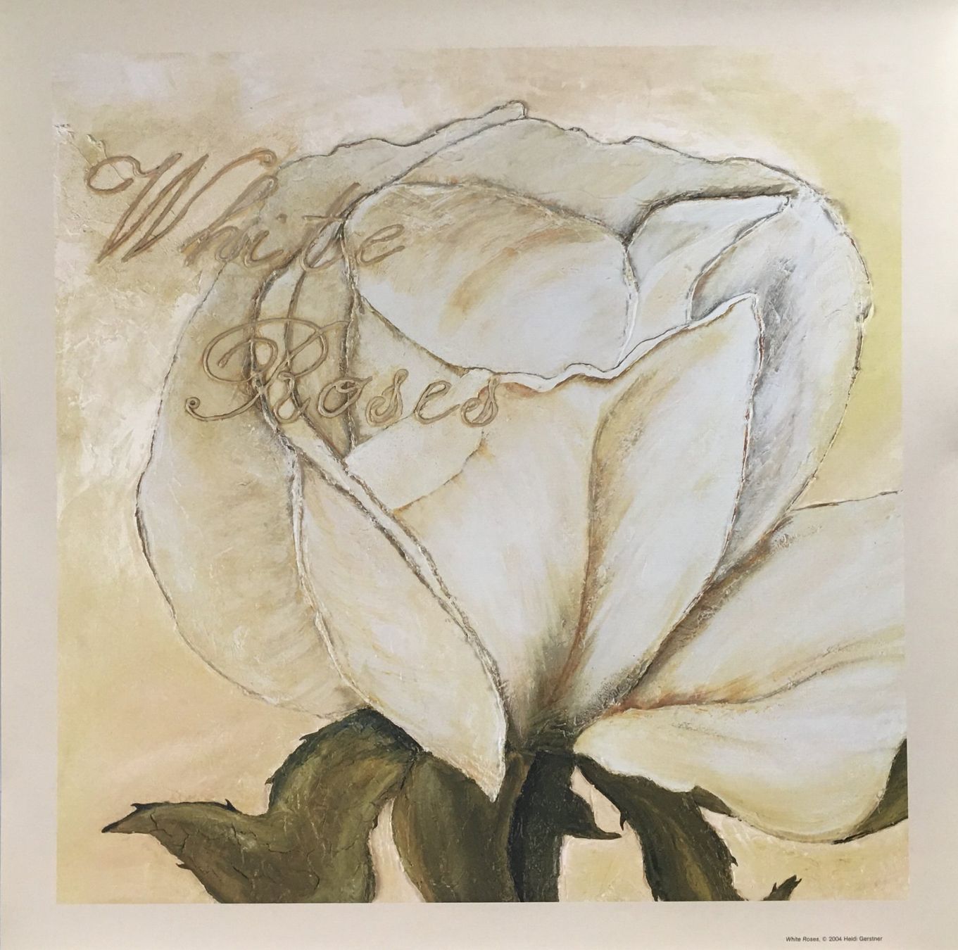 Grafiken & Lithographien: Heidi Gerstner 2 Lithographien: "White Roses und Red Roses" – Gebraucht aus Nennigkofen von Schamane75