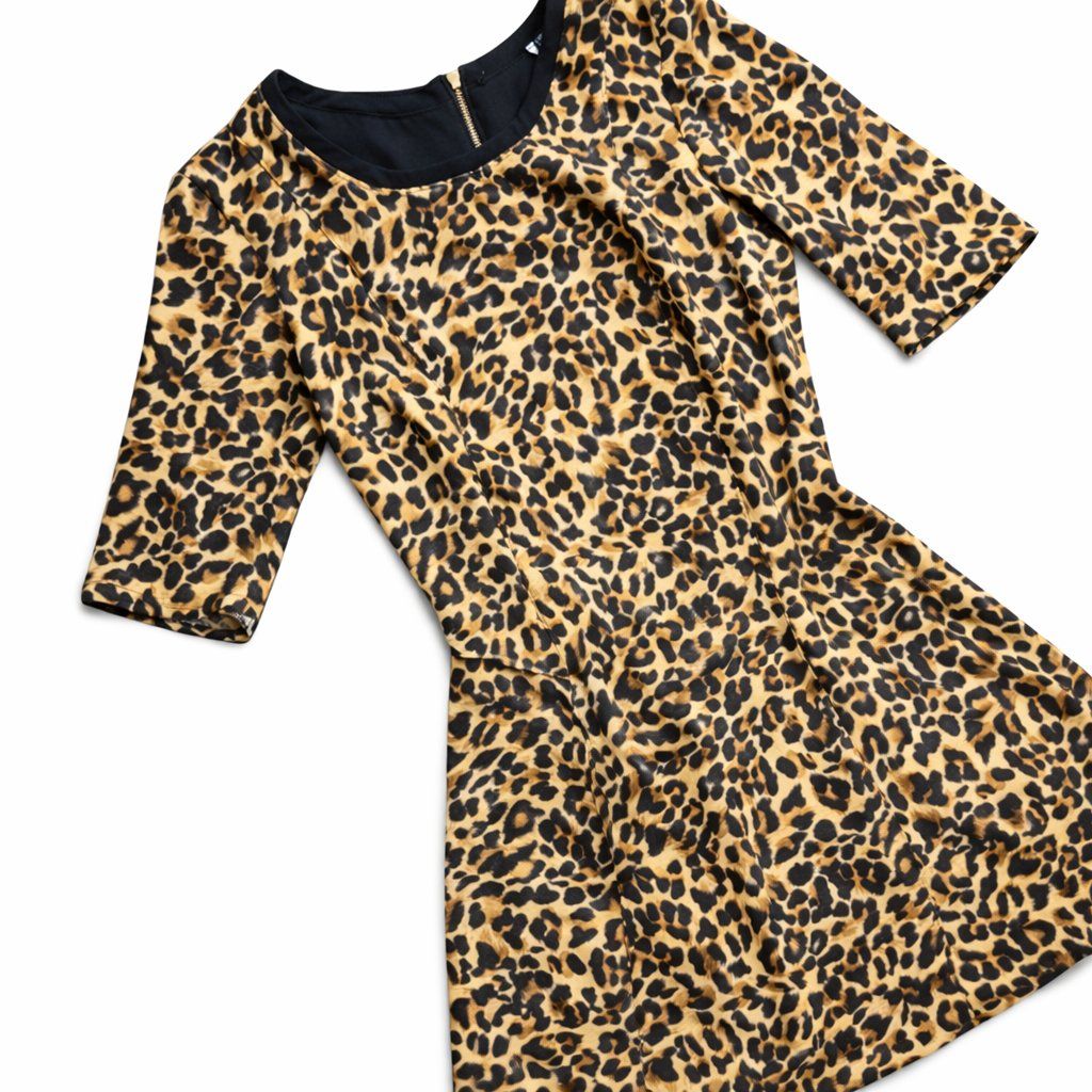 Vestiti: Leoparden Kleid Damen Kurzarm – Nuovo (secondo la descrizione) da Fully venduto da VaneaSelection 3