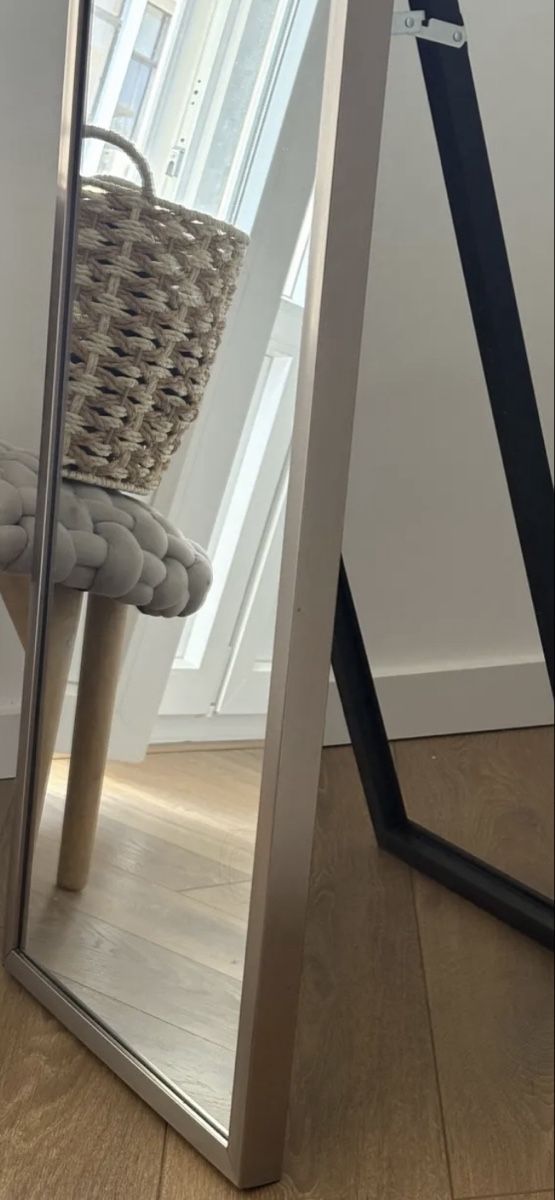 Specchi: Full-Length Mirror with Stand, Floor Mirror, Silver Frame – Nuovo (secondo la descrizione) da Genève venduto da emi_tky7 2