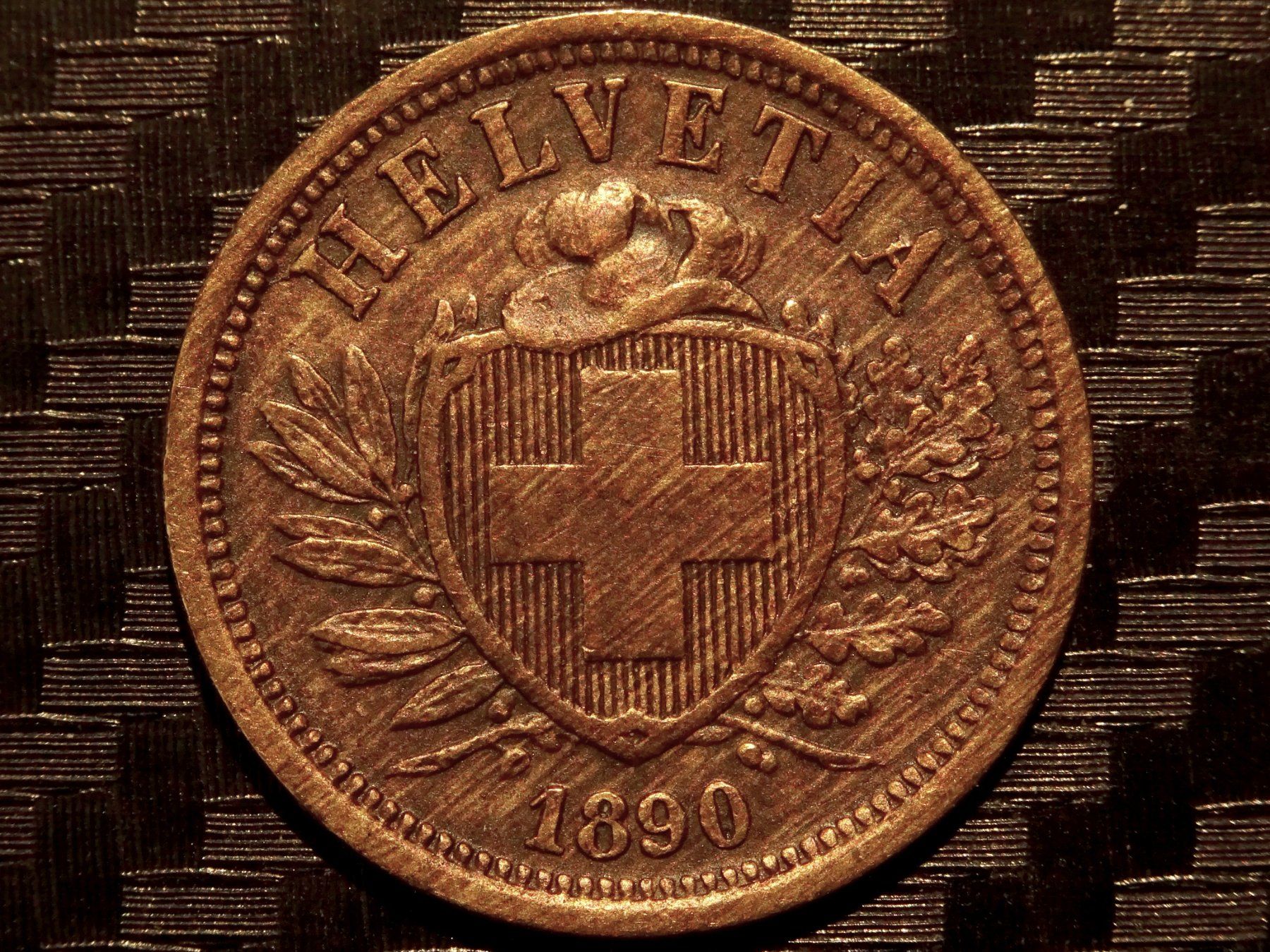 Tutti le monete: 1890 - 2 cts. 1.00 Mio.!!! 2.50gr!!! – Usato da Courgenay venduto da ZubR237