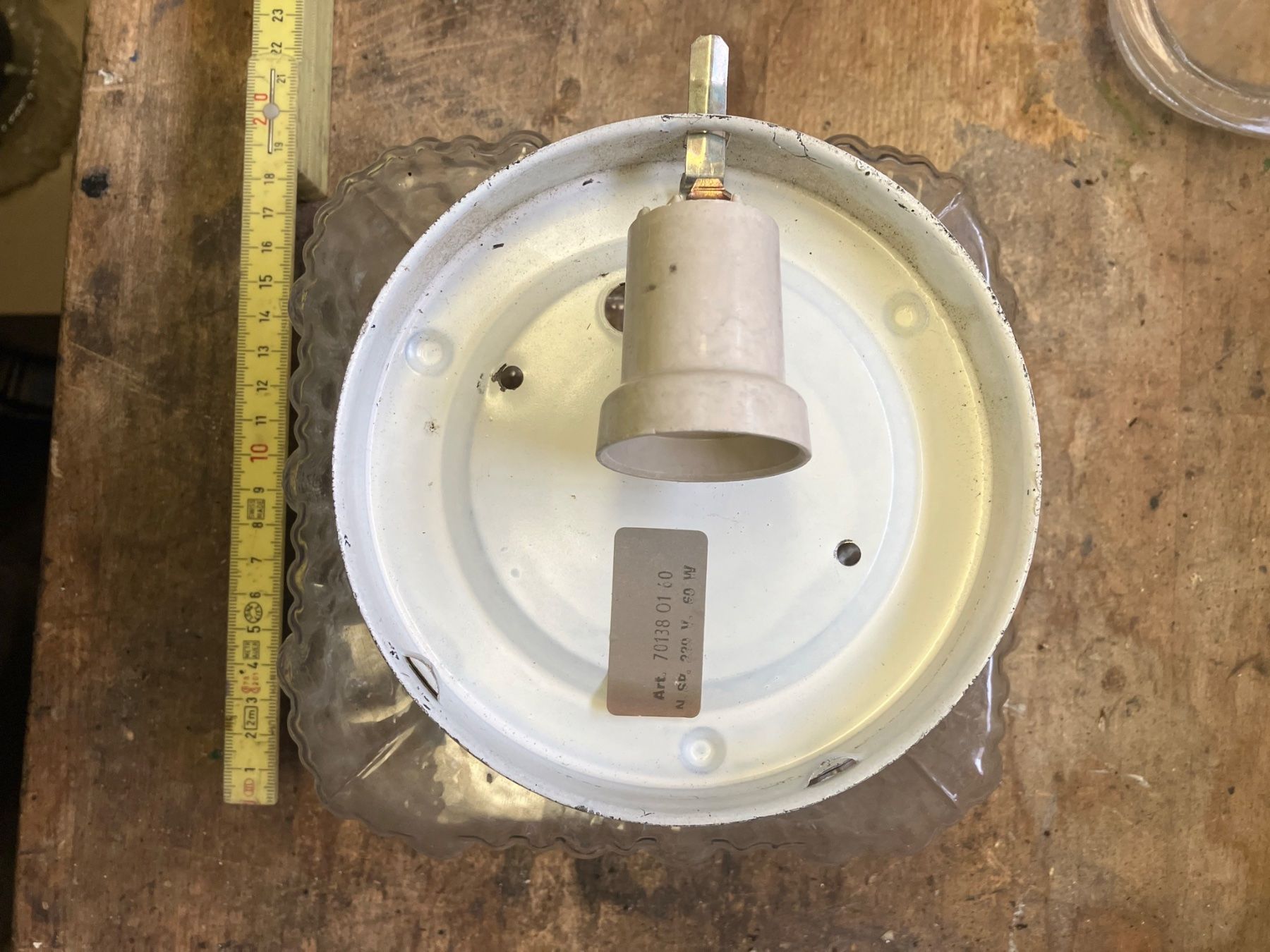 Lampadari & plafoniere: Retro Glaslampe 80er – Usato da Obermumpf venduto da globiroger 2