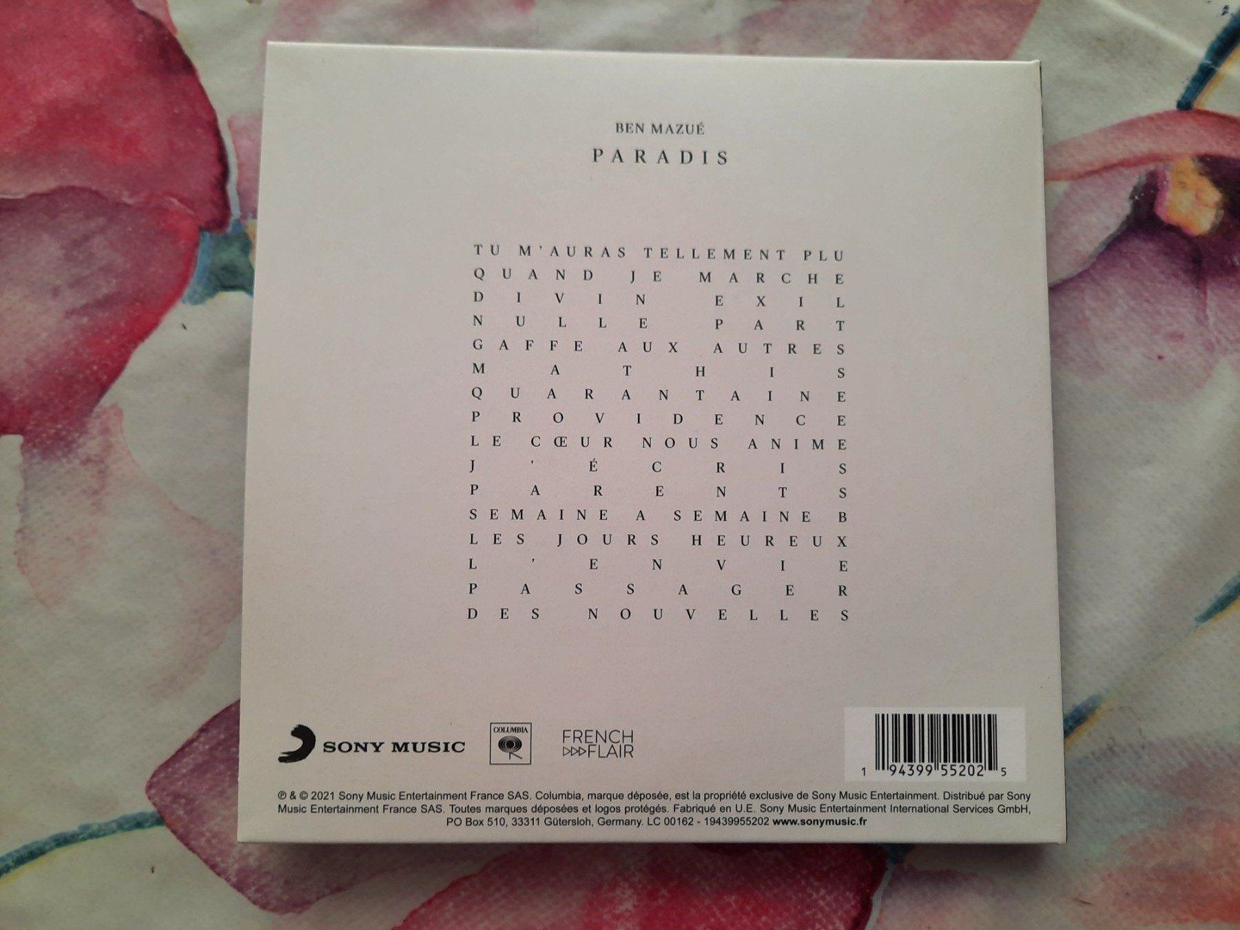 CD: CD Ben Mazué - Paradis – Usato da Pully venduto da bro_n52j 1