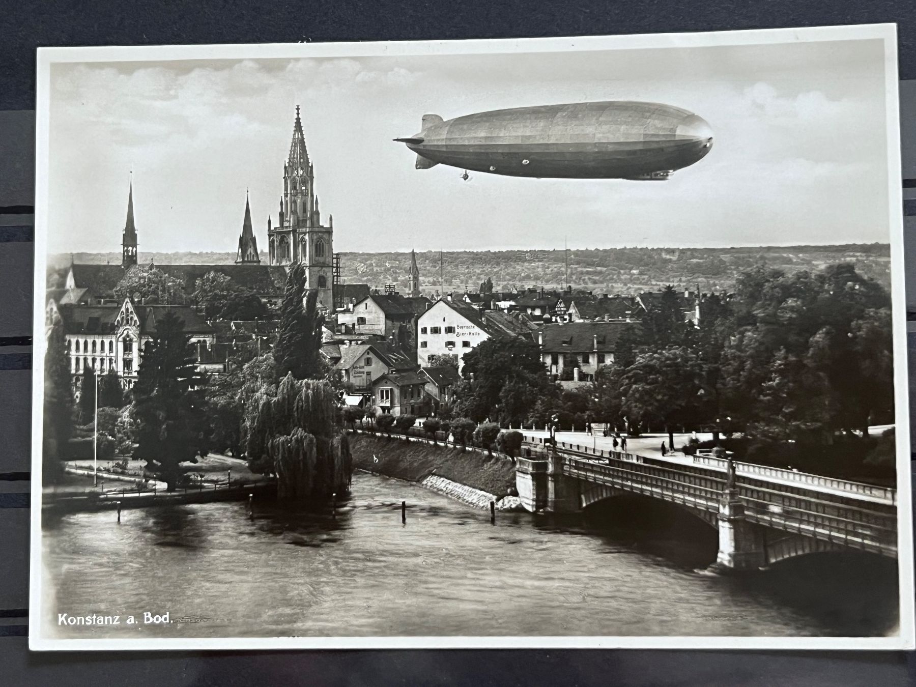 Cartoline postali: Postkarte Konstanz mit Graf Zeppelin – Usato da Romanshorn venduto da luxcollect