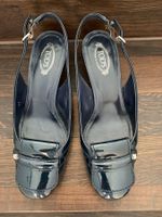 Tod‘s Pumps, Gr.37, Lackleder, Blau