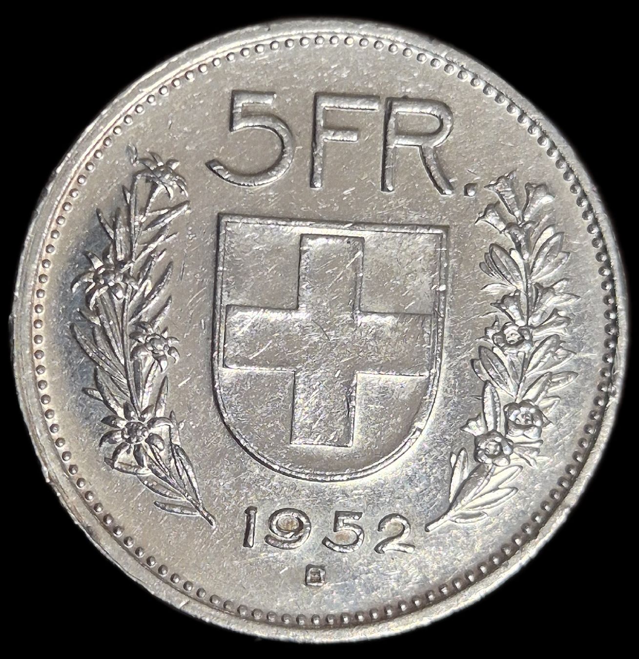 Tutti le monete: Top Silber 5 Franken 1952 Schweiz Vorz. – Usato da Grenchen venduto da Grenchen_Coins 2