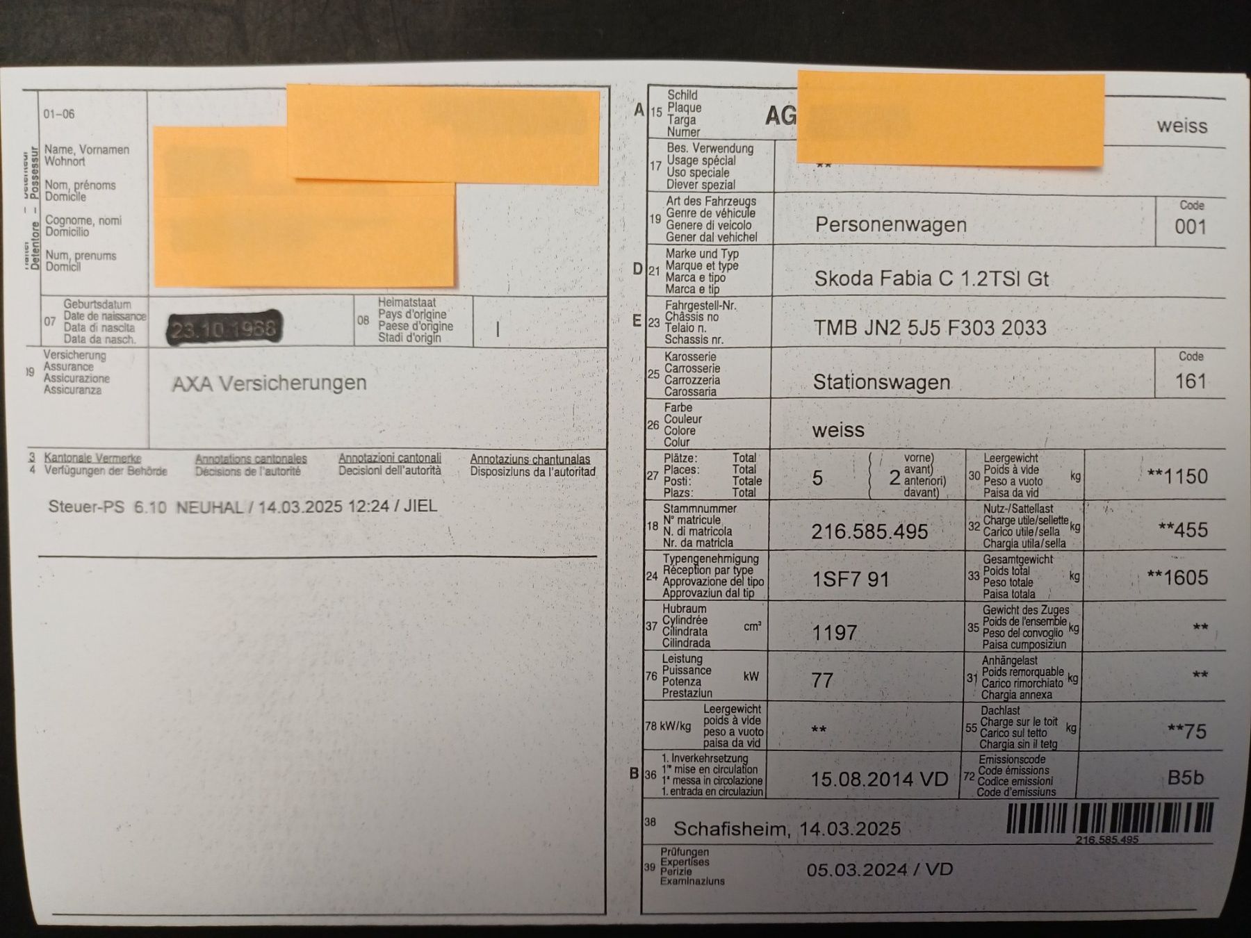 Skoda Autos: Skoda Fabia C 1.2TSI Gt – Gebraucht aus Aarau von KonkursamtAargau 7