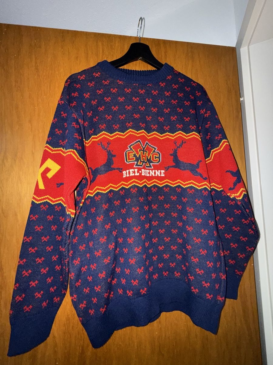 Maglioni & Felpe: EHC Biel Pulli XL Weihnachtspullover – Usato da Matten b. Interl venduto da roc_292h
