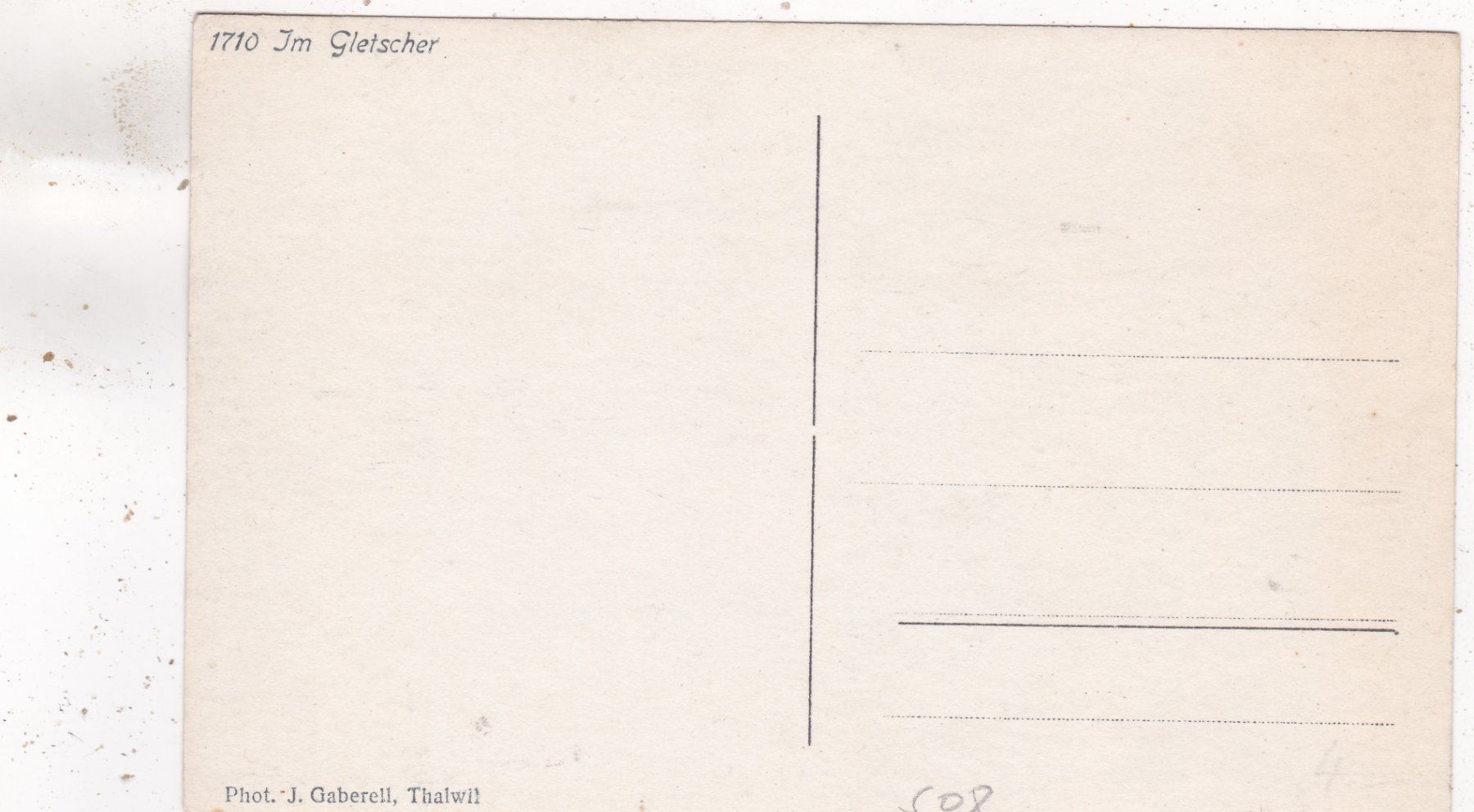 Cartoline postali: Im Gletscher – Usato da Herisau venduto da Lisegrat2008 1