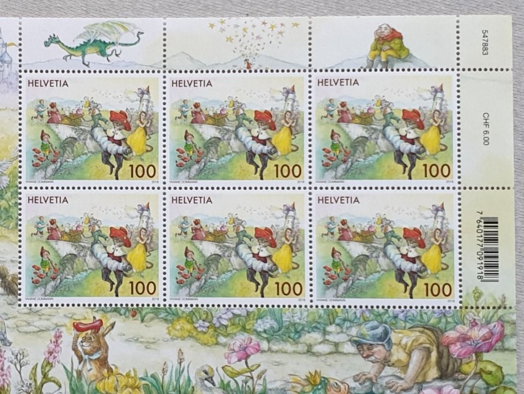 Alle Briefmarken: (692) Sondermarken «Märchen» 2018 postfrisch** – Gebraucht aus Schwarzhäusern von Inot3 2
