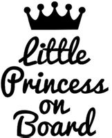 👑 Princess on Board Autoaufkleber-für königliche Fahrten 💫