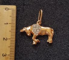 Gold 585 Anhänger  Mit Steine