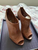 Prada High Heel Peeptoe Booties Size 36.5 New