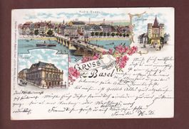 Gruss aus BASEL - 1902 Litho Brann