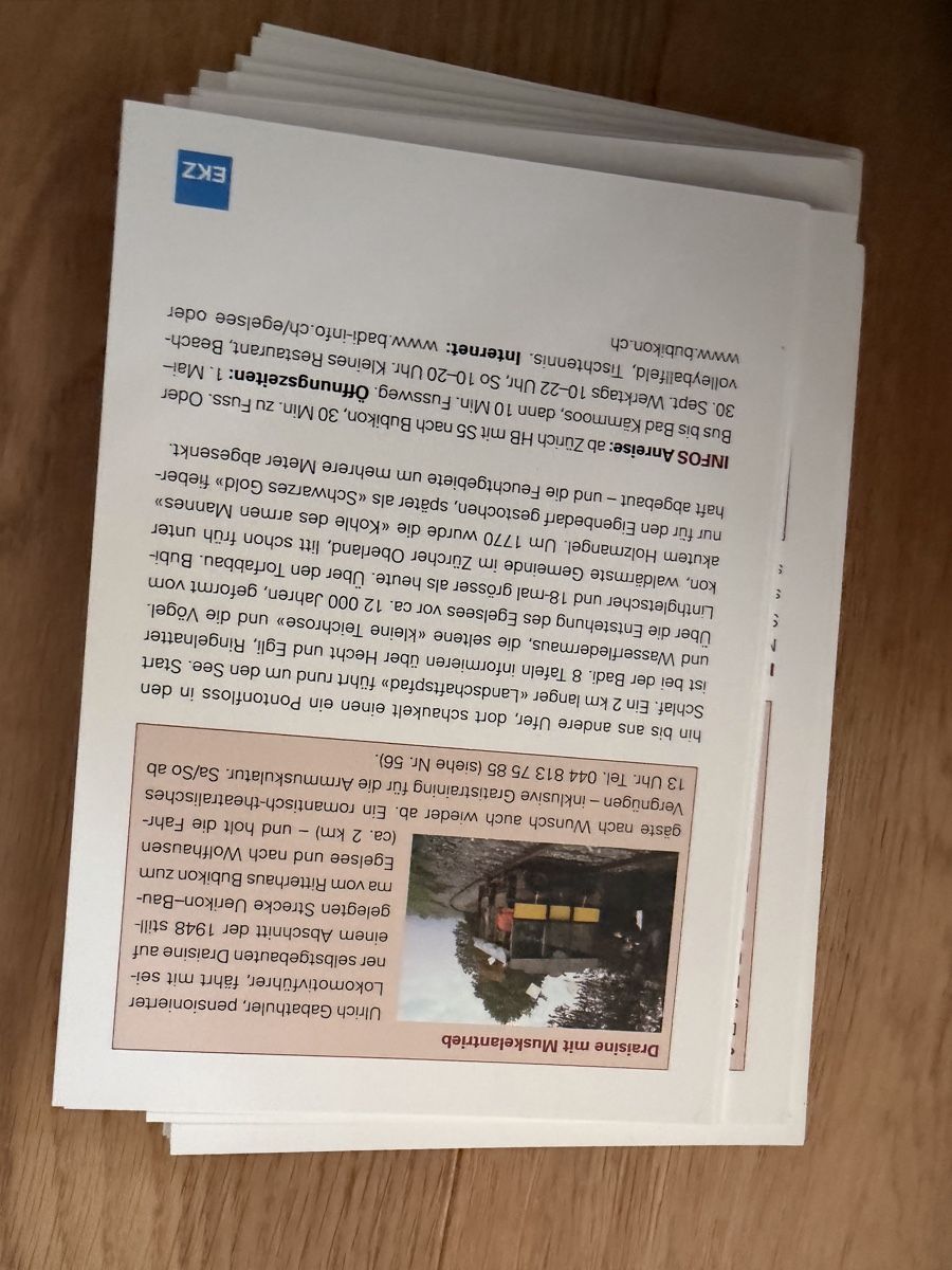 Libri: EKZ Zürcher Freizeit Box - 100 Activity Ideas, Fun! – Usato da Männedorf venduto da iza04 8