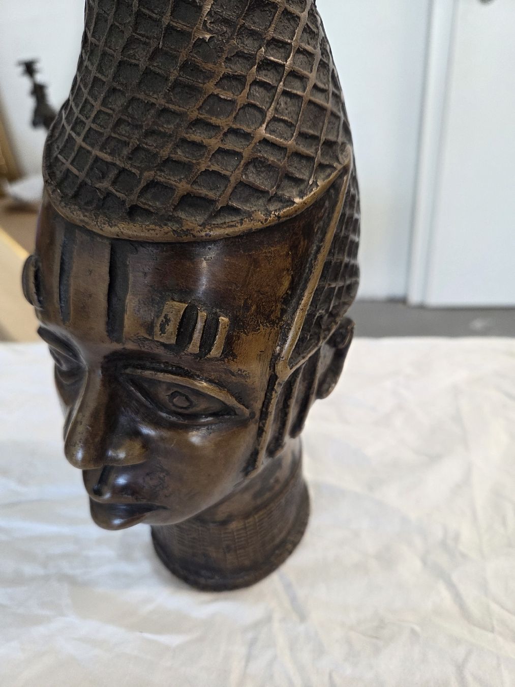 Sculture & Statue: Alte Bronze Kopf Skulptur, Kunstobjekt – Usato da Dietikon venduto da Allegra34 1