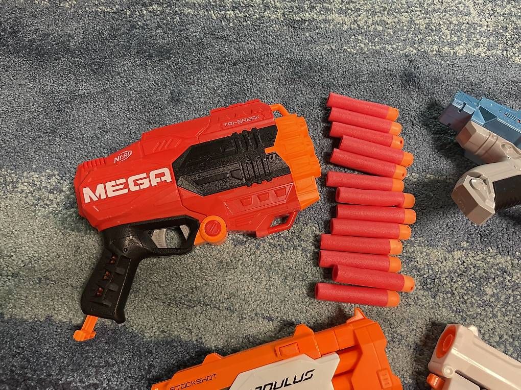 Giocattoli: Nerf 4er Set Pistole Elite Mega 2 Modulus digital NERF Elite – Usato da Zürich venduto da veram1981 1
