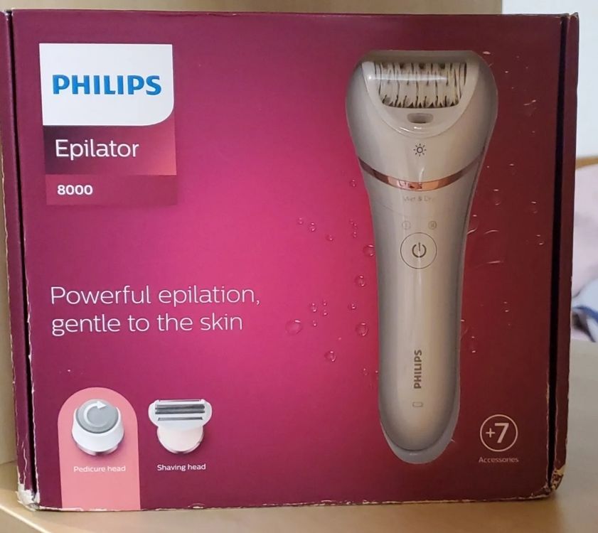 Philips Epilator Series 8000 BRE715/00 Epilierer Weiß Kaufen auf
