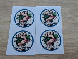4 FCZ Stickers FC Zürich 7cm
