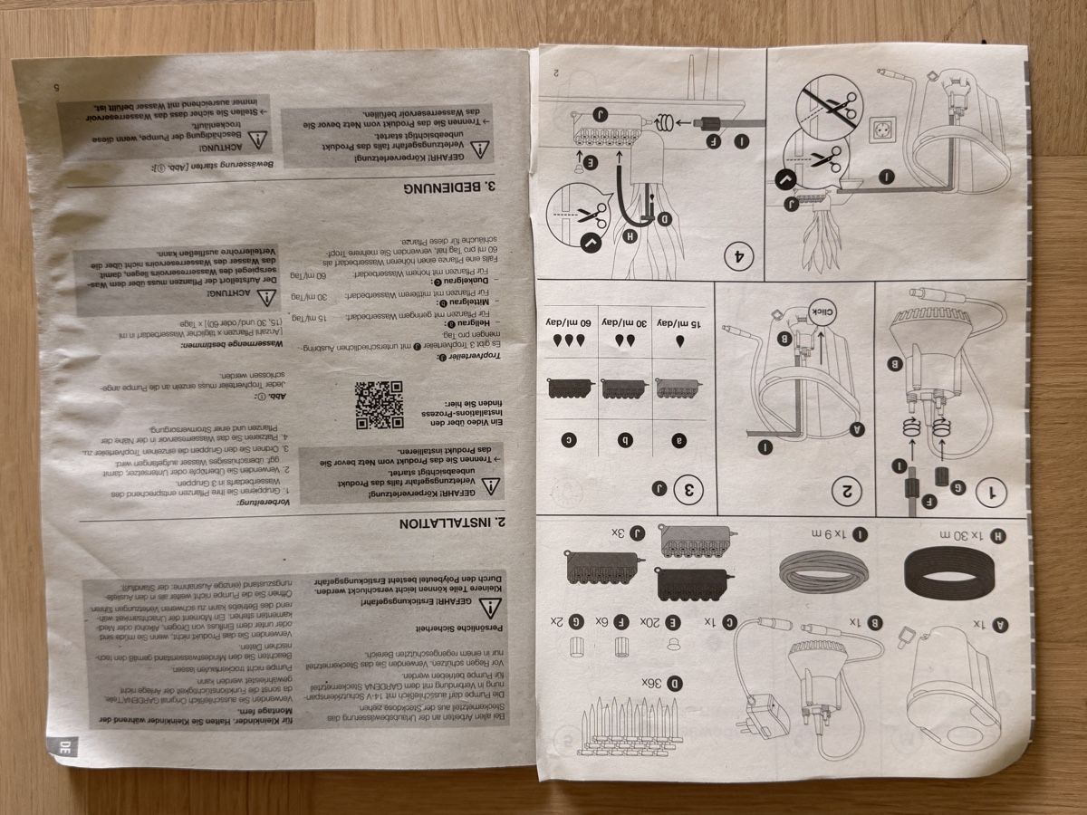 Gardena Tubi & Tubi flessibili: Gardena Bewässerungssystem inkl. 3 Wasserbehälter – Nuovo (secondo la descrizione) da Thalwil venduto da tho_x5jn 3