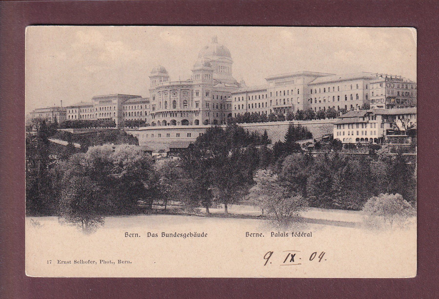 Cartes postales: BERN - Bundesgebäude - 1904 – D'occasion à Pully par nicecards