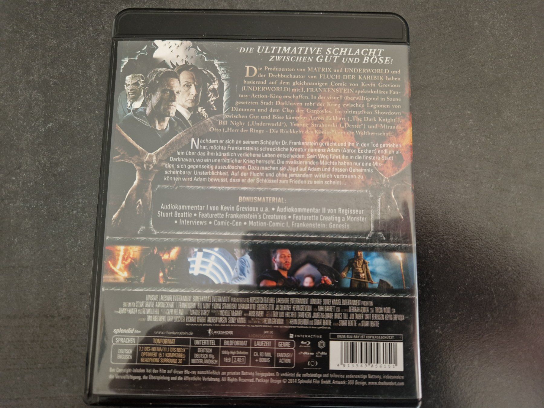 Tutti i DVDs: I, Frankenstein Blu-Ray Topzustand – Usato da Buchs SG venduto da Herc01 2