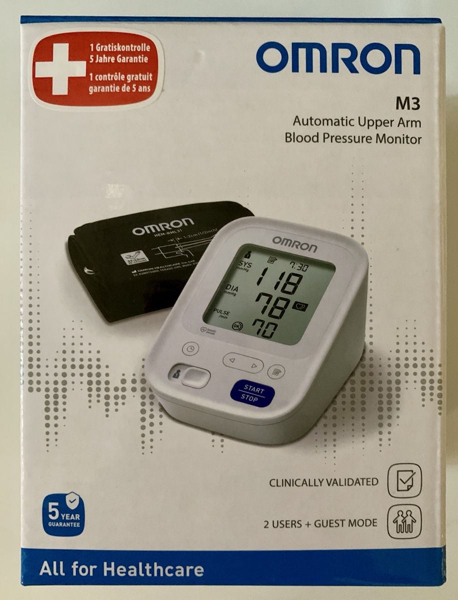 Omron Messen: Blutdruckmessgerät Omron – Neu und originalverpackt aus Fraubrunnen von Hallokirche