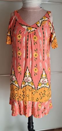 Sommerliches Kleid mit Blumenmuster, Grösse S, Top Zustand