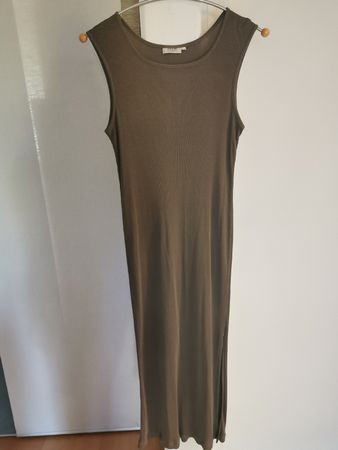 elegantes Stretchkleid, Essential, Gr. 40, graubraun