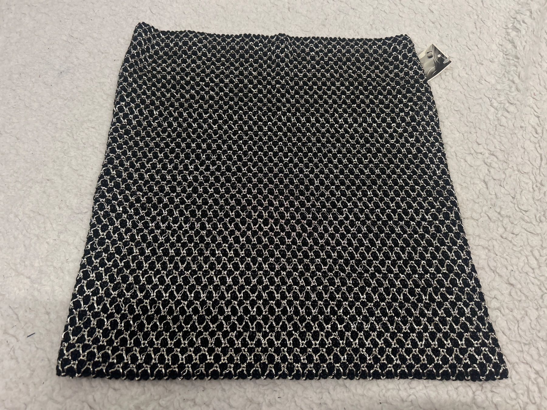 Gonne: Stretch Minirock schwarz silbrig Gr S-L Neu – Nuovo e nell'imballaggio originale da Regensdorf venduto da Spyke55