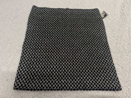 Stretch Minirock schwarz silbrig Gr S-L Neu
