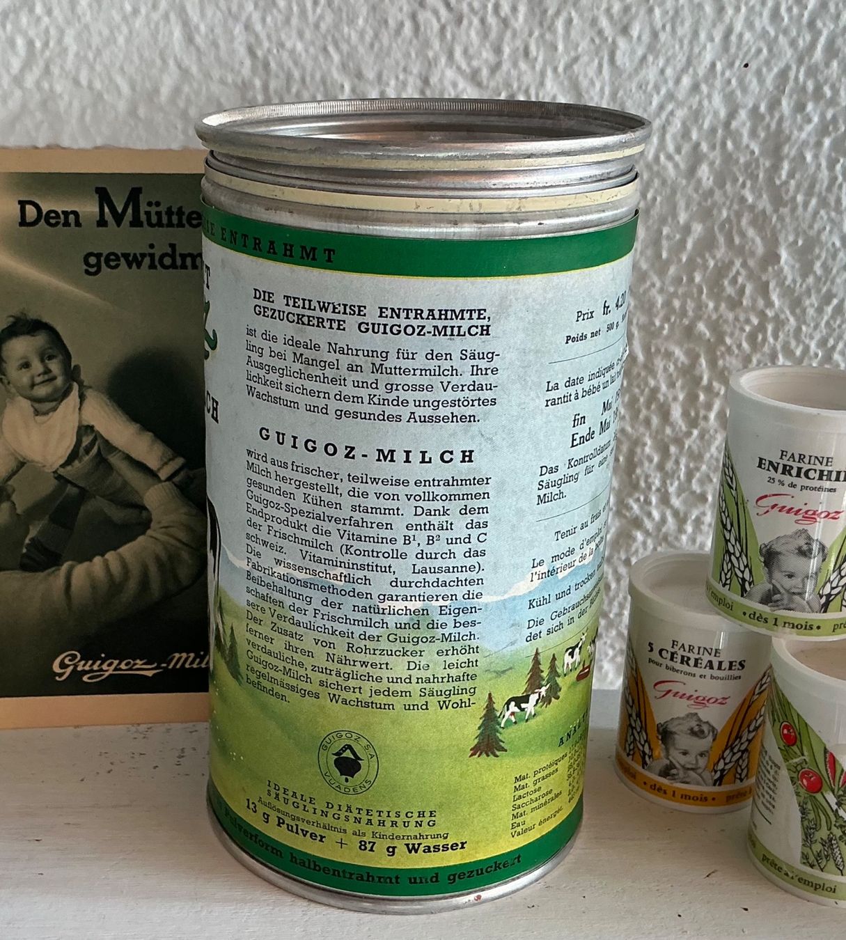 Toutes les décorations: ALTE GUIGOZ SÄUGLINGSMILCH DOSE – D'occasion à Zell LU par Silvermemory 2