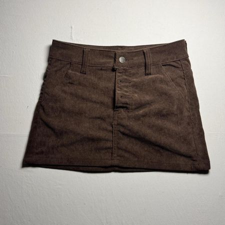 Brown Corduroy Mini Skirt 🤎 Vintage Streetwear