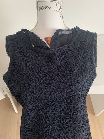 ESPRIT Kleid dunkelblau Gr. S (oben eng)